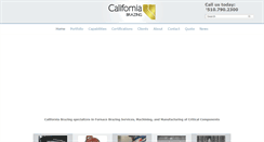 Desktop Screenshot of californiabrazing.com