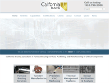 Tablet Screenshot of californiabrazing.com